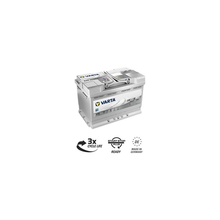 Varta E39 12V 70 Ah 760A AGM Start-Stop Silver Dynamic Akü (Üretim Yılı: 2023)