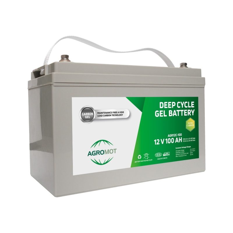 Agromot 12V 100 Ah Jel Akü Deep Cycle Nano Carbon Battery