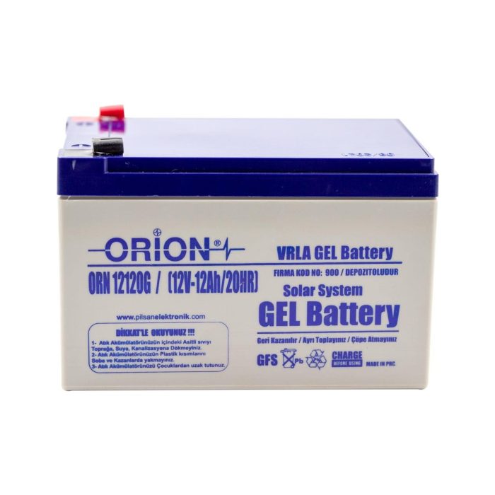 Orion 12V 12AH Bakımsız Jel Akü