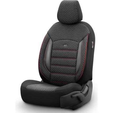 Otom Sport Plus Ekstra Özel Dokulu Oto Koltuk Kılıfı -Kırmızı