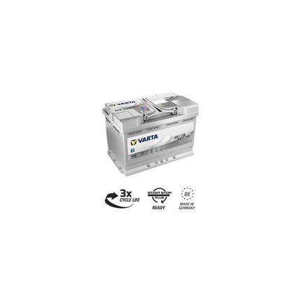 Varta E39 12V 70 Ah 760A AGM Start-Stop Silver Dynamic Akü (Üretim Yılı: 2024)