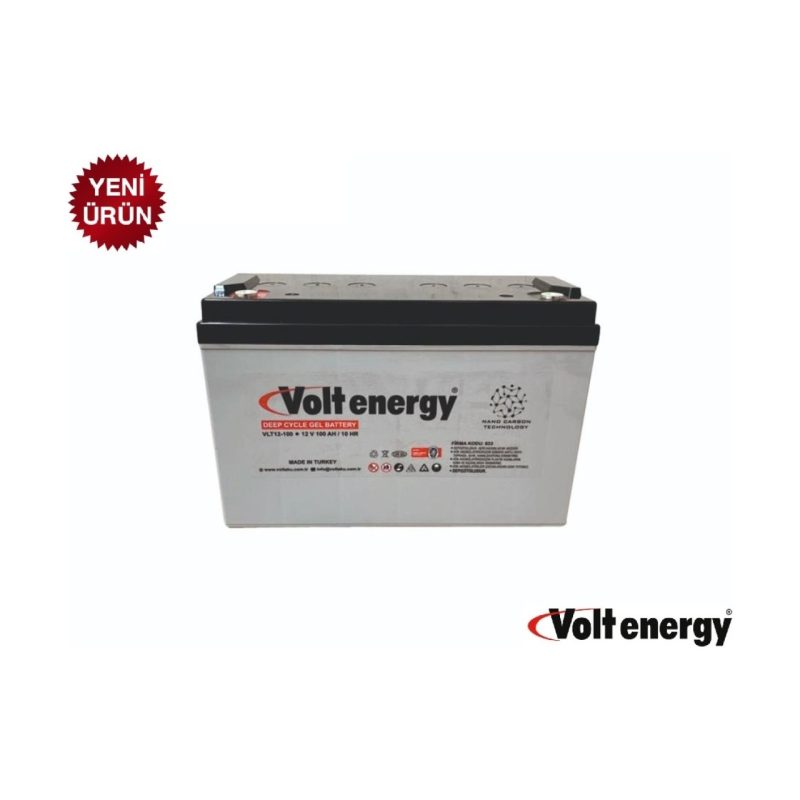Volt 12V 100 Amper Jel Akü Deep Cycle Nanocarbon(Üretim Yılı:2024)